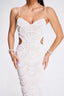 Kylie | Pearl Sequin Midi Dress