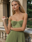 Kaytlin | Bustier Sleeveless Midi Dress