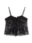 Claris | Sequin Halter Top