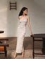 Kylie | Pearl Sequin Midi Dress
