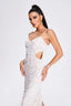 Kylie | Pearl Sequin Midi Dress