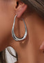 Mariah | Drop Hoop Earrings