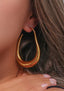 Mariah | Drop Hoop Earrings
