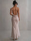 Emilia | Floral Back Maxi Dress