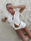 Joanne | Crochet Knit Shorts Set