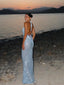 Saba | Sequin Halter Backless Maxi Dress