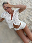 Joanne | Crochet Knit Shorts Set