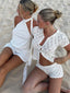Joanne | Crochet Knit Shorts Set