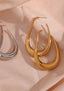 Mariah | Drop Hoop Earrings