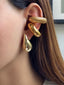 Elowen | Gold Pleated Earrings