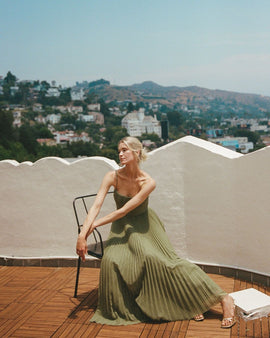 Kaytlin | Bustier Sleeveless Midi Dress